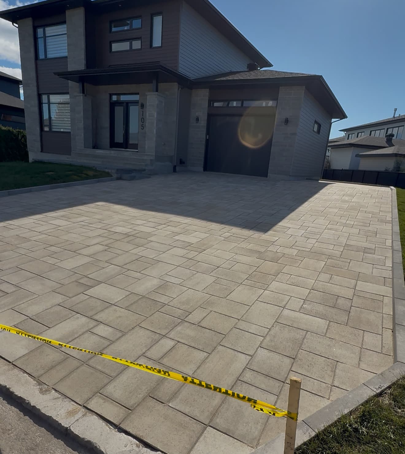 Entrée en pavé