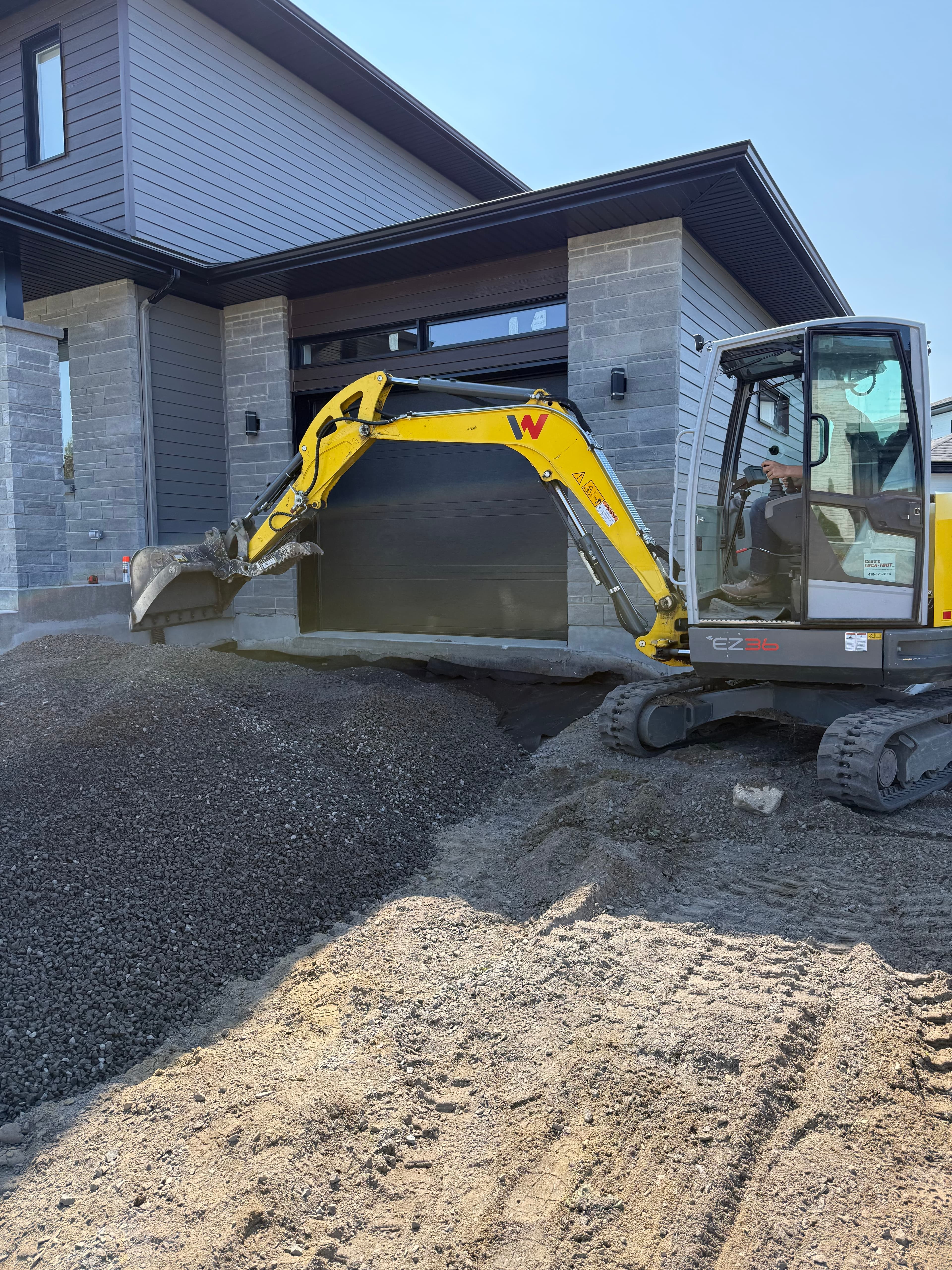 Excavation et nivellement